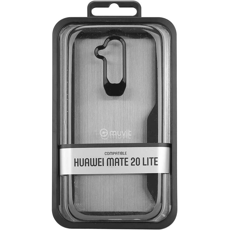 Funda Muvit Cristal Bump para Huawei Mate 20 Lite Color Negro.