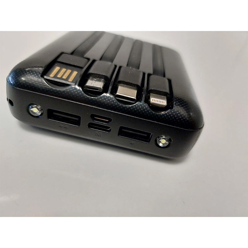 Power Bank Muvit 10000mAh con 2 USB-A + Micro USB + USB-C *Emb.dañado, nuevo*