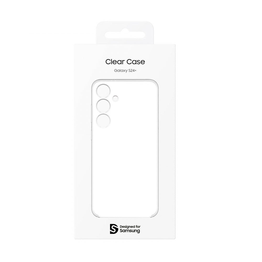 Funda original Samsung de silicona para Samsung Galaxy S24+ transparente