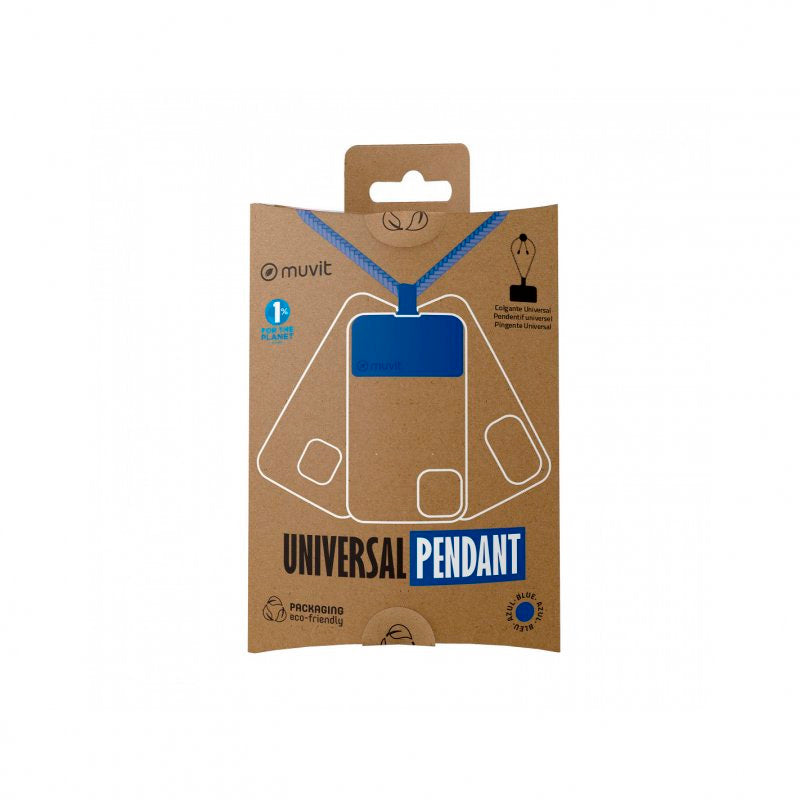 Muvit Cordón Colgante Universal Azul para Smartphone (NUEVO)