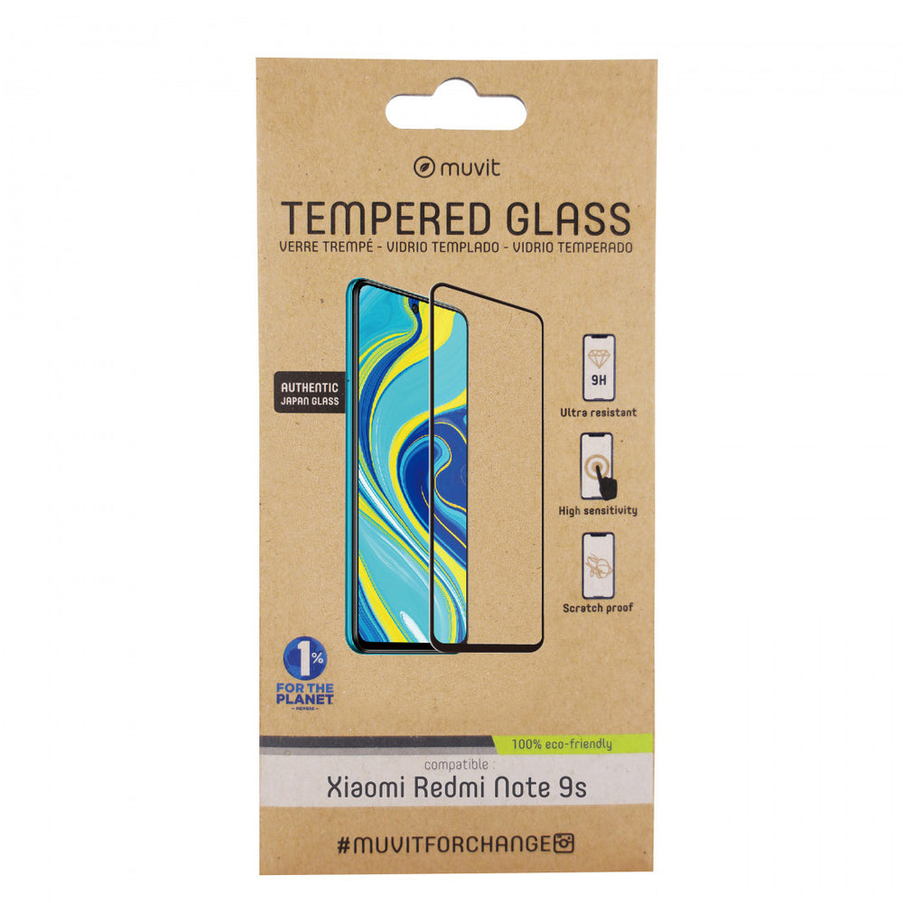 Protector de pantalla Muvit for Change para Xiaomi Redmi Note 9s/Note 9 Pro