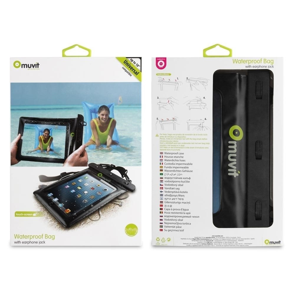 Funda Muvit acuática universal IPx8 para Tablets hasta 10″