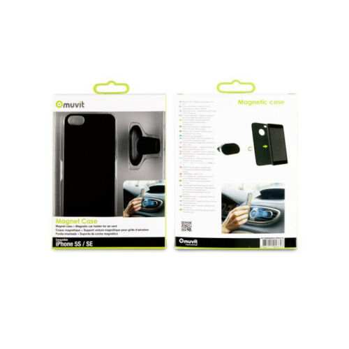 Funda Muvit Magnético para Apple iPhone 5S/SE con Soporte Magnético para Coche