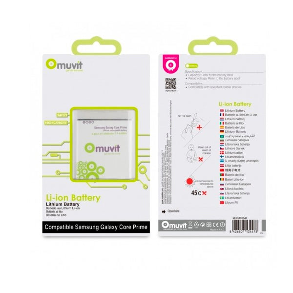 Batería Litio Muvit para Samsung Galaxy Core Prime 2000mAh