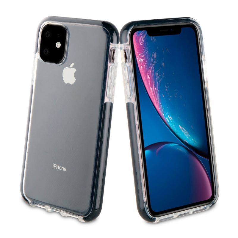 Funda Muvit Tiger Soft Apple iPhone 11 shockproof 2m transparente *Emb.dañado*.