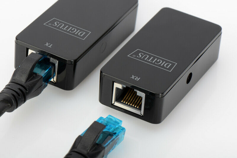 Cable alargador DIGITUS USB 2.0 A RJ-45 Alcance 50 m Usado.