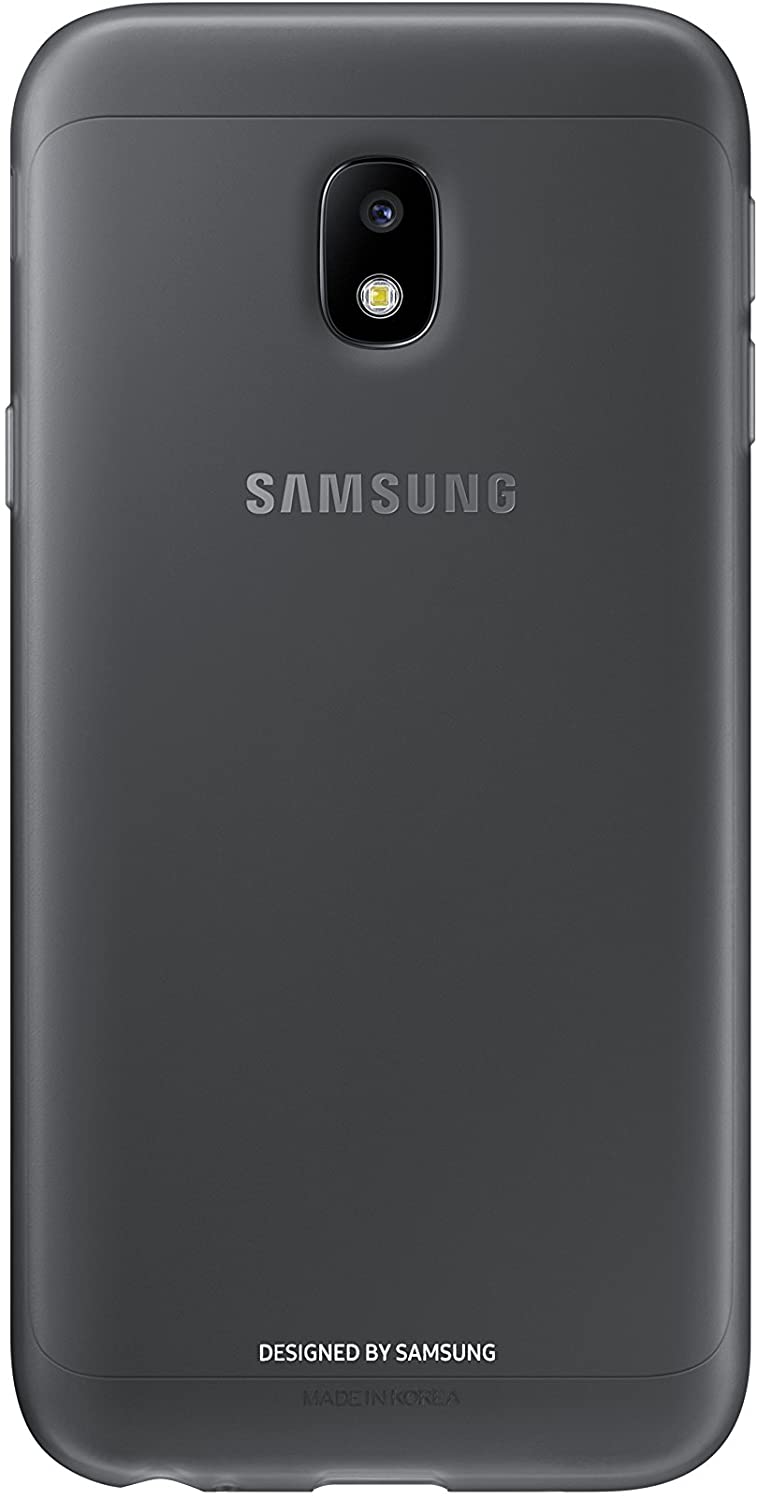 Carcasa original Samsung Jelly Cover para Galaxy J3 2017 color negro.
