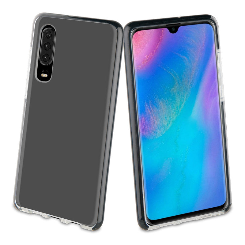 Funda Muvit Tiger Shockproof 2m Bordes Negros para Huawei P30.