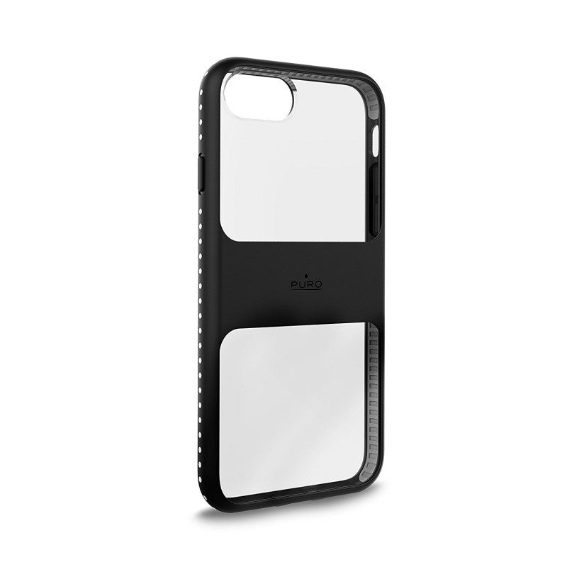 Funda Puro Impact Pro para Apple iPhone 6/6S/7/8 transparente/negro