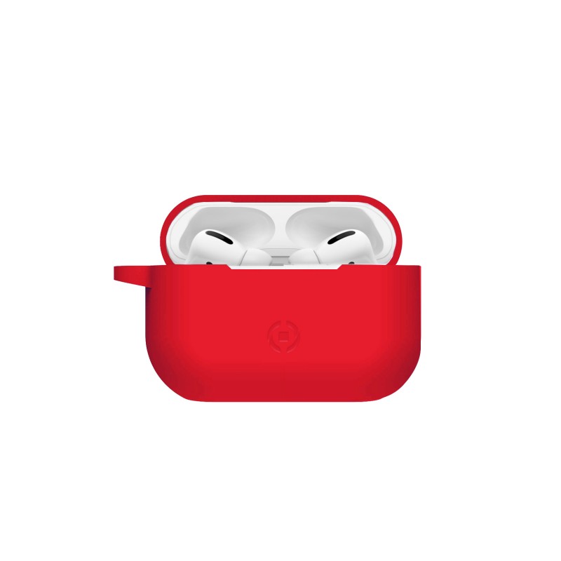 Celly Aircase3RD Funda de Silicona Roja para Air Pods Pro.