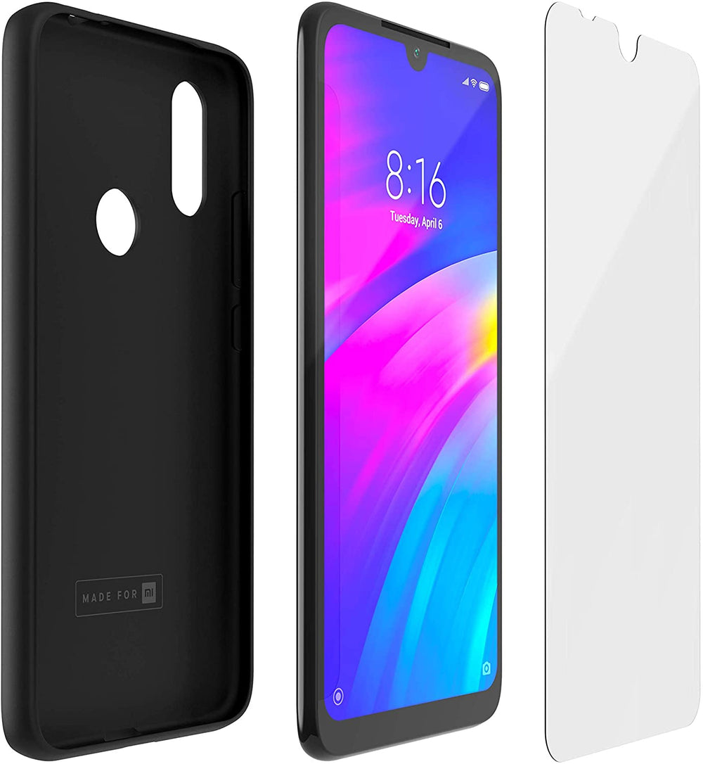 Pack Carcasa y Cristal Templado Xiaomi Redmi 7