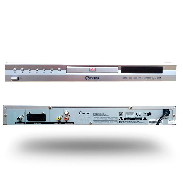 DVD Player DAYTEK DVD CD MP3 SVCD CD-RW Euroconector RCA
