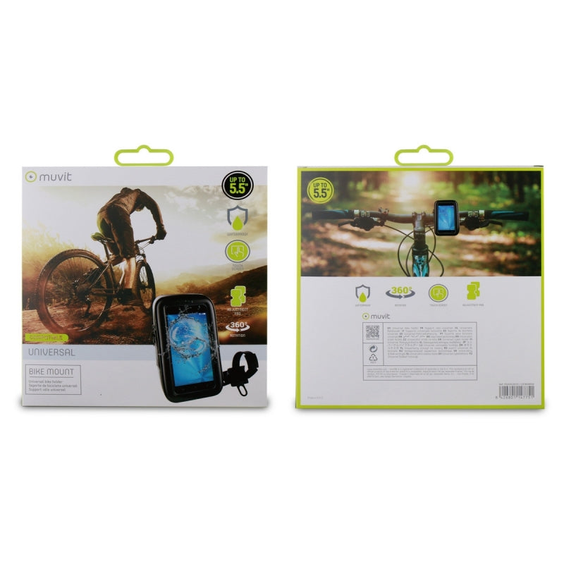 Soporte bicicleta/moto/scooter universal Muvit impermeable MUCHL0070 hasta 5,5»
