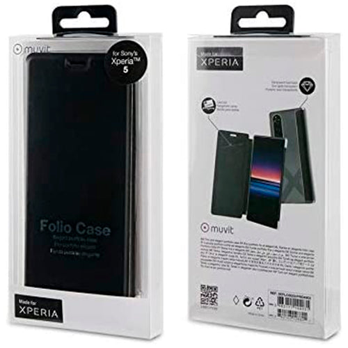 Funda Folio Made For Xperia para Sony Xperia 5 negro.