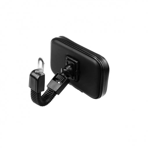 Soporte Moto Universal Muvit espejo retrovisor+funda acceso a pantalla
