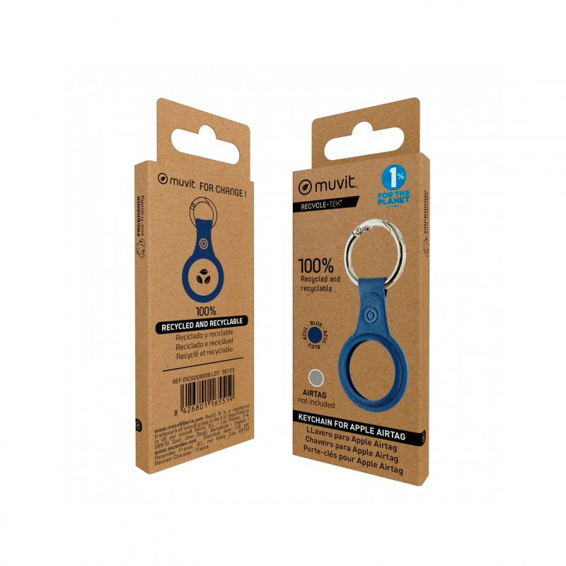 Llavero Universal Muvit Azul para Apple Airtag