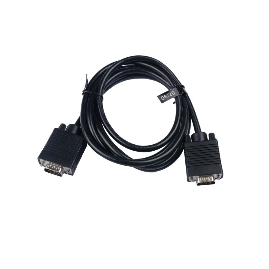 Cable negro de vídeo V7 con conector VGA macho a VGA macho 2m