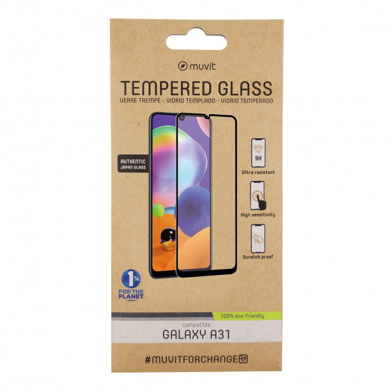 Muvit for change protector pantalla Samsung Galaxy A31 vidrio templado plano