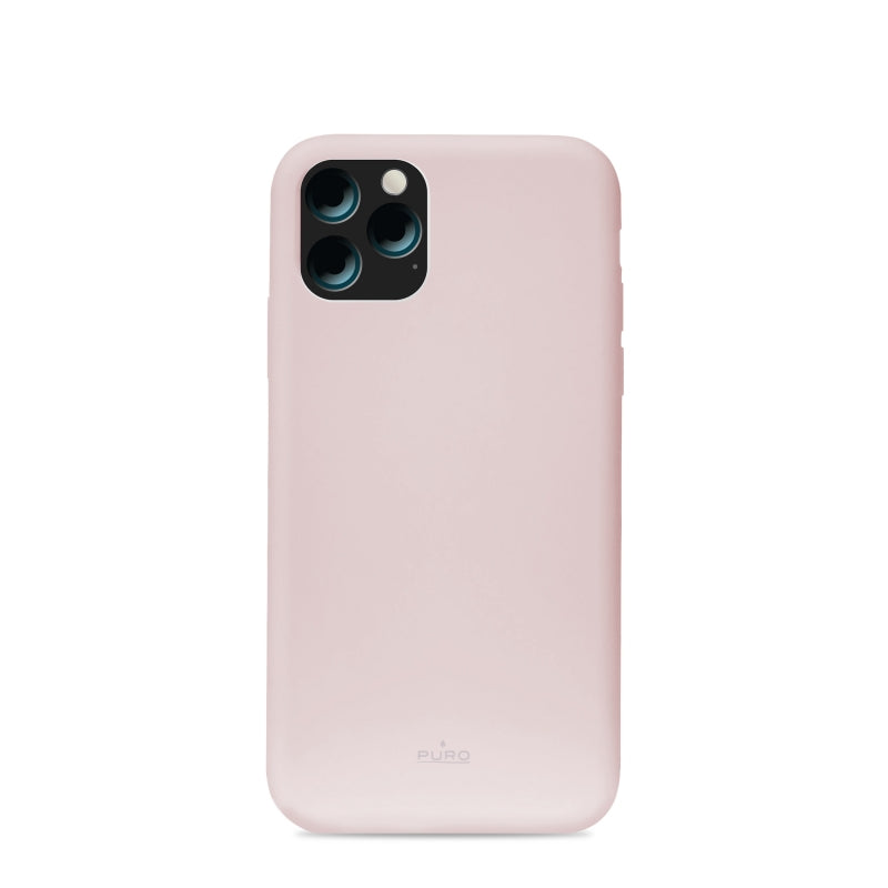 Funda Puro silicona con microfibra para Apple iPhone 11 Pro rosa