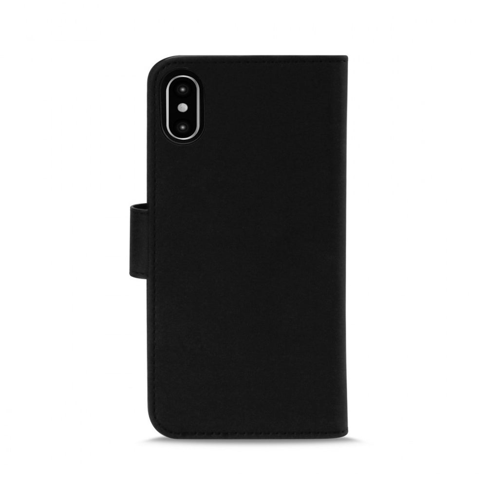 Funda Puro wallet para Apple iPhone XS/X + carcasa extraíble negra