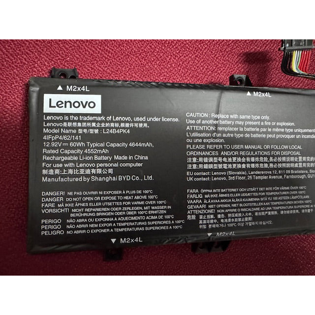 Batería Original Lenovo L24B4PK4 12.92V 60Wh Usada