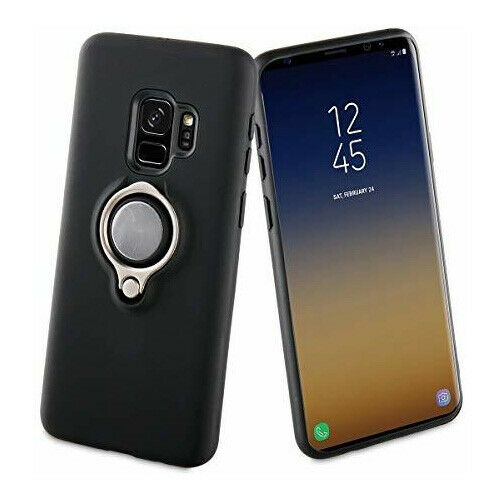 Funda Muvit ring magnetica para Samsung Galaxy S9 negra.