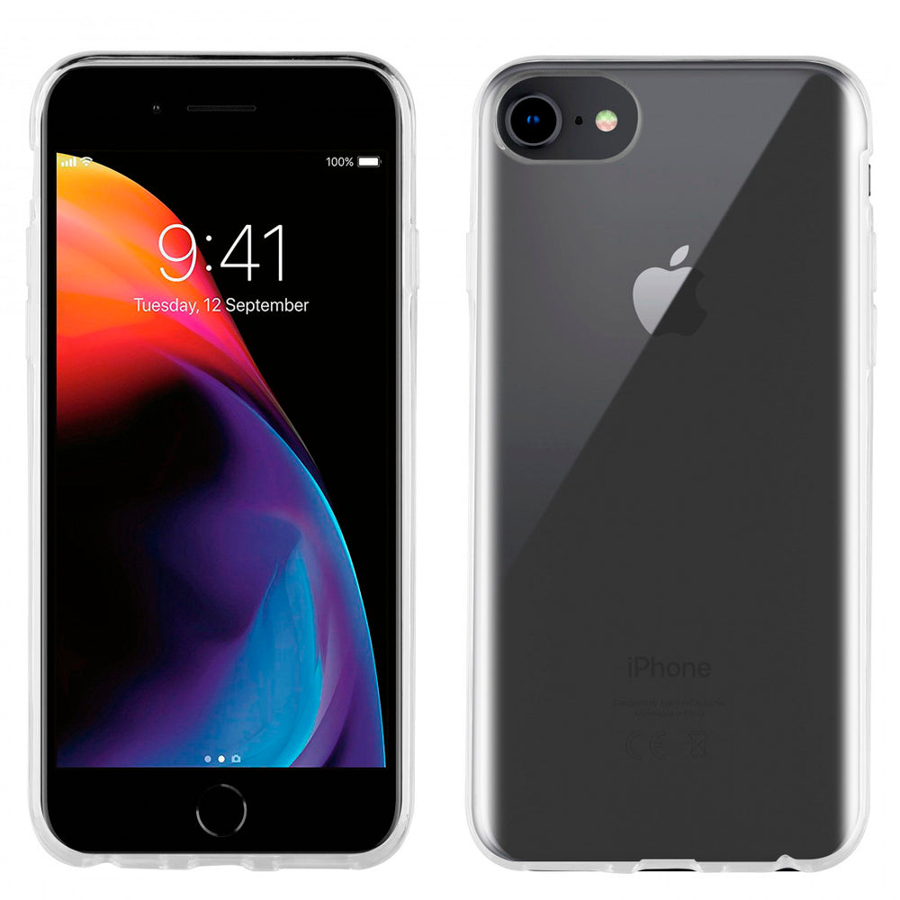 Funda Muvit for Change recycletek antibacteriana para Apple iPhone SE/8/7 trans.