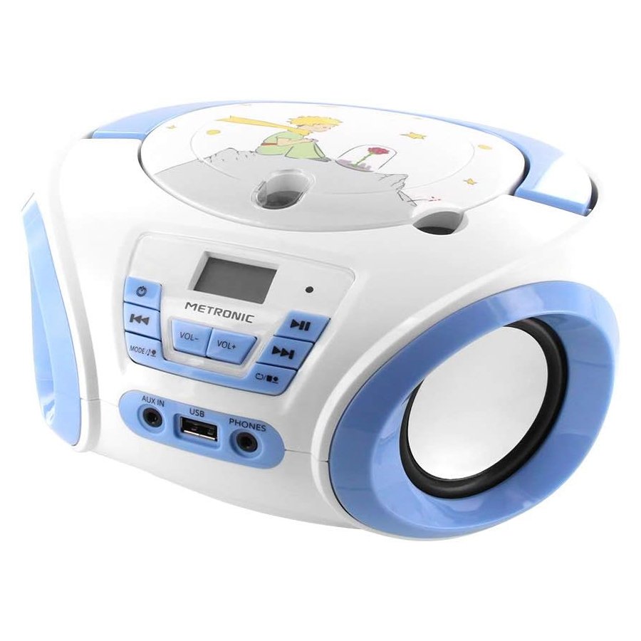 Radio CD Metronic El Principito Reproductor CD portátil toma USB para MP3 Usado