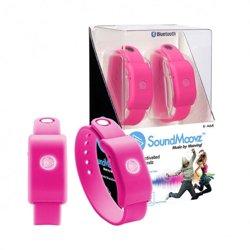 SoundMoovz Muzic by dancing! Set 2 Pulseras musicales interactivas rosas (NUEVA)