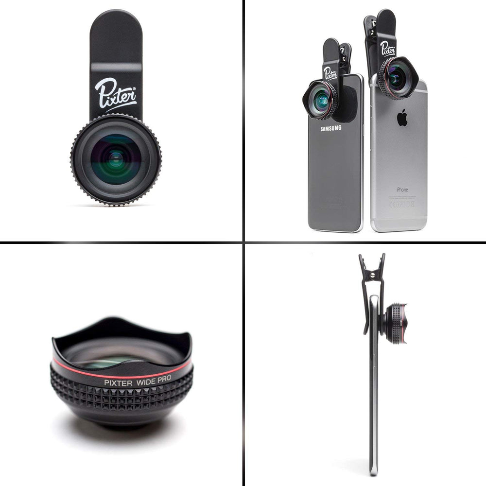 Objetivo Gran Angular Pro Pixter Grandangle compatible con todos los smartphones