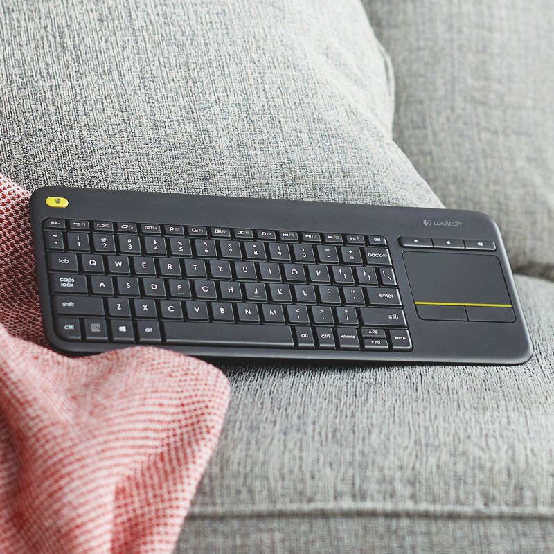 Logitech Wireless Touch Black Keyboard K400 Plus Unifying