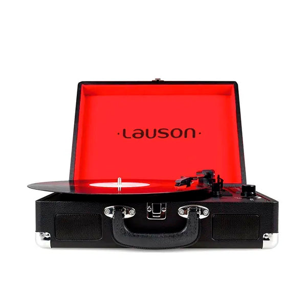 Tocadiscos Maletin Lauson CL603 con función MP3 y vinilo Negro