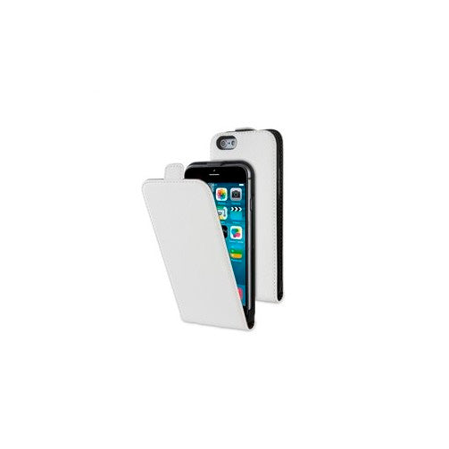 Pack Muvit Apple iPhone 6/6s funda Slim blanca + protector pantalla flexible