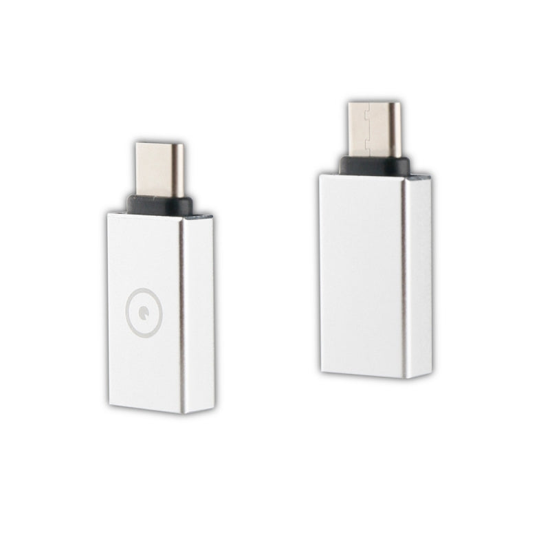 Adaptador Muvit USB OTG 3,0 a Tipo C Plata