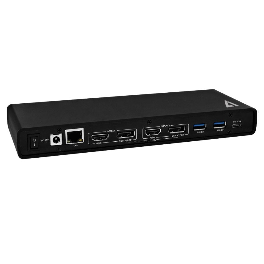 Docking Station V7 UCDDS2 USB-C DisplayLink dual 4K