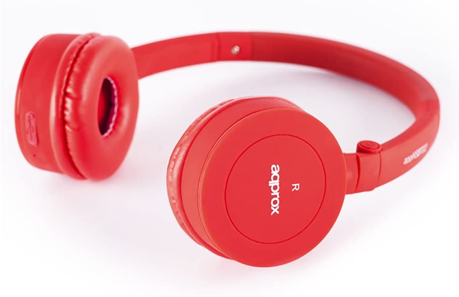 Auriculares Aqprox APPHSBT02R Bluetooth Stereo Color Rojo con micro (NUEVO)