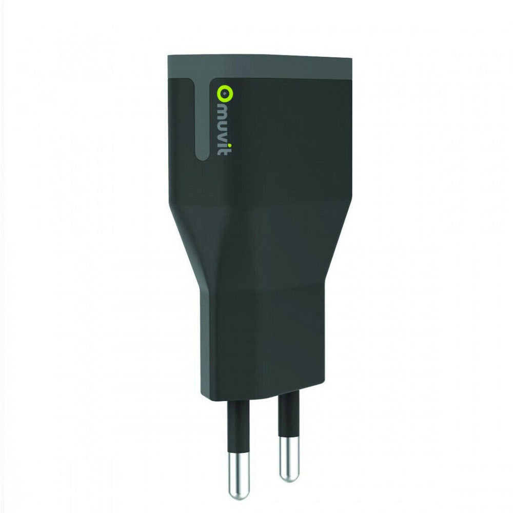 Transformador Muvit USB 2.4A color negro