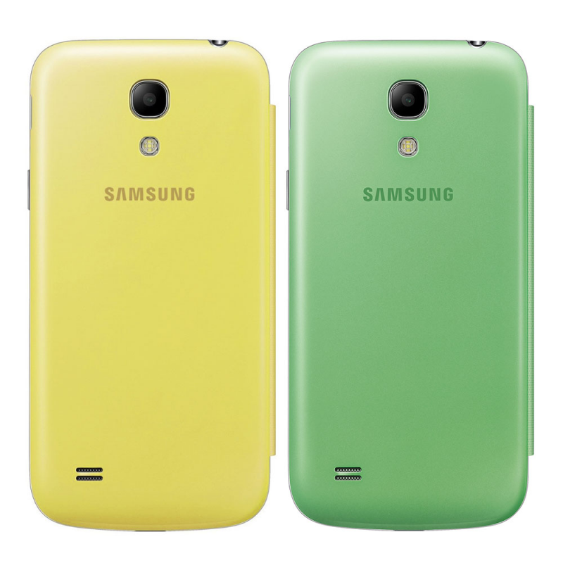 Pack 2 Fundas Samsung Flip Cover para Samsung Galaxy S4 mini (Verde/Amarillo)