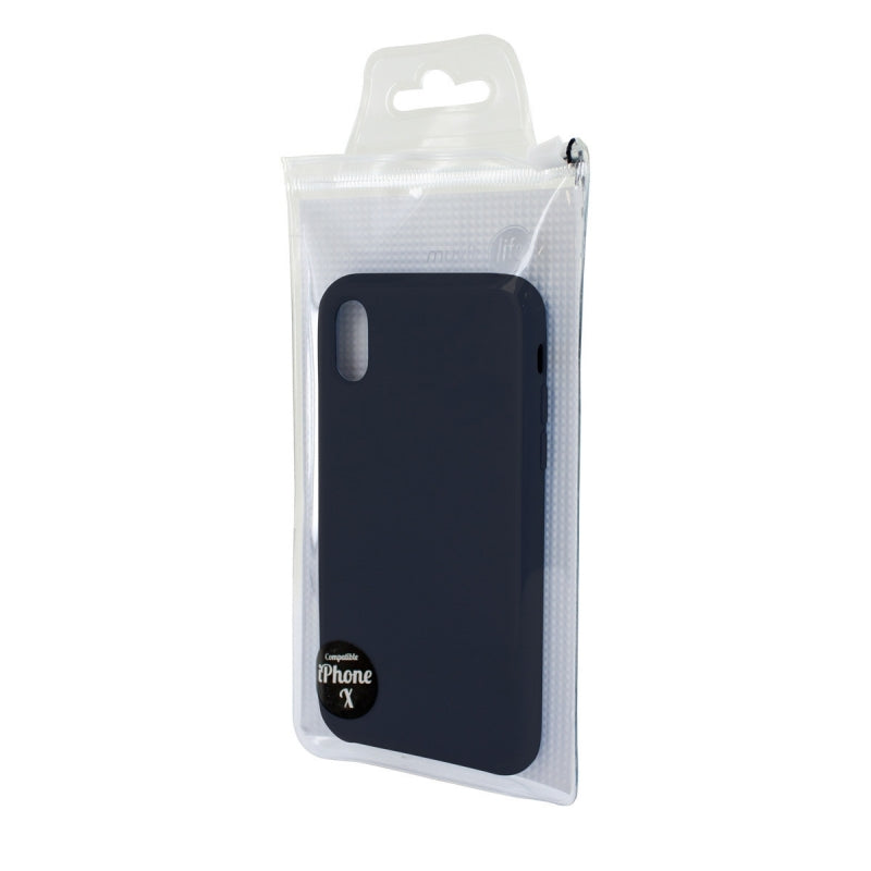 Carcasa Muvit Life para Apple iPhone Xs/X Liquid gris.