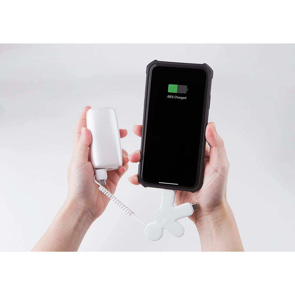 Cable multi cargador USB universal 2 en 1 Xoopar Buddy Cable Blanco
