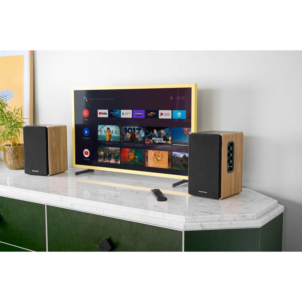 Altavoces Thomson WS902DUO 150 W Bluetooth Marrón/Gris/Negro **Sin mando**