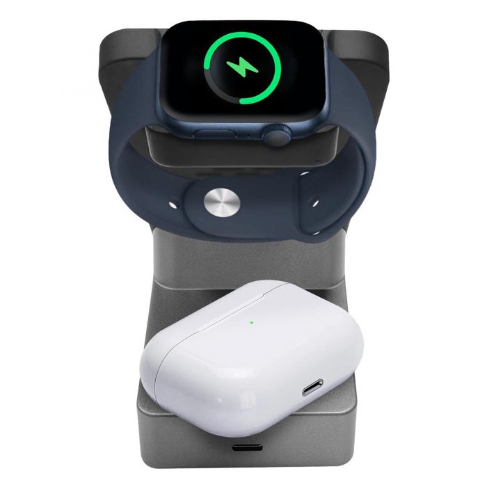 Cargador inalámbrico Celly 3 en 1:Iphone, Air pods y Apple Wacth Negro Usado