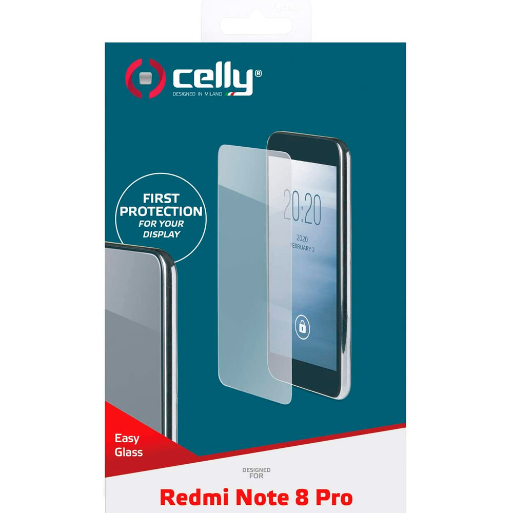 Protector de pantalla Celly Easy para Xiaomi Note 8 Pro transparente