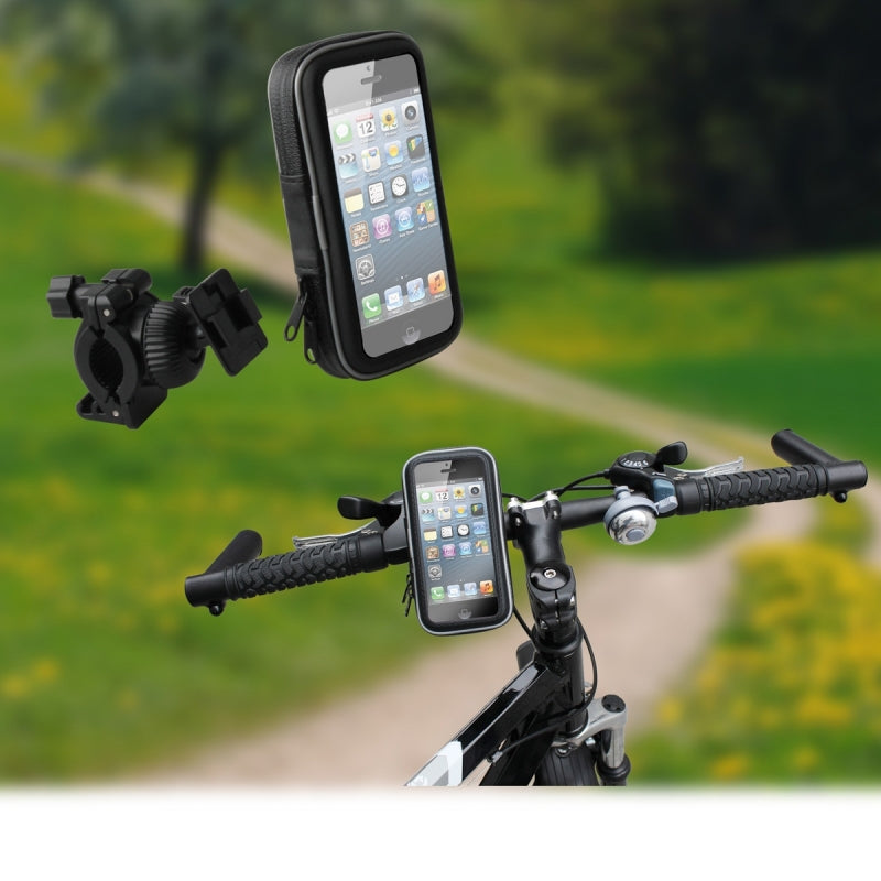 Soporte Bicicleta Universal Muvit, para manillar, impermeable hasta 4» (NUEVO)