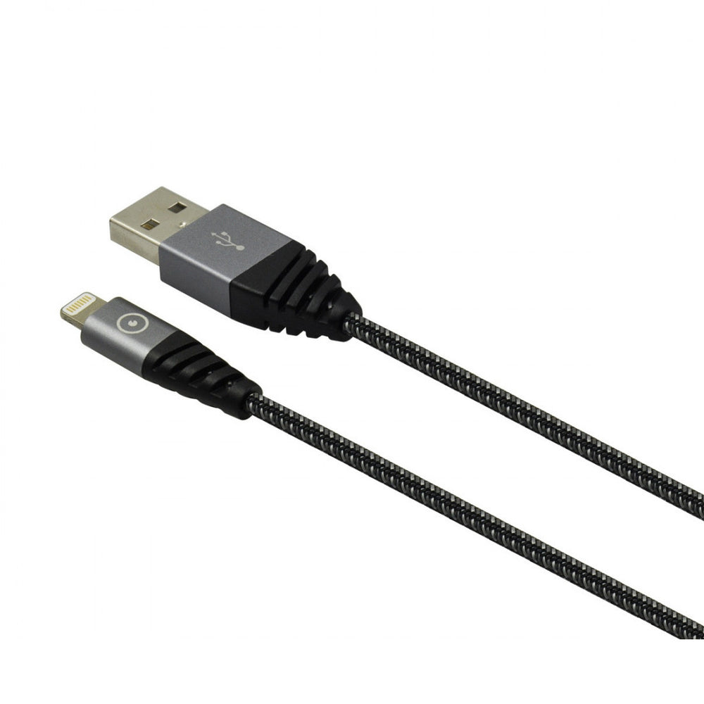 Cable Muvit Tiger USB Apple MFI 2,4A 2m gris