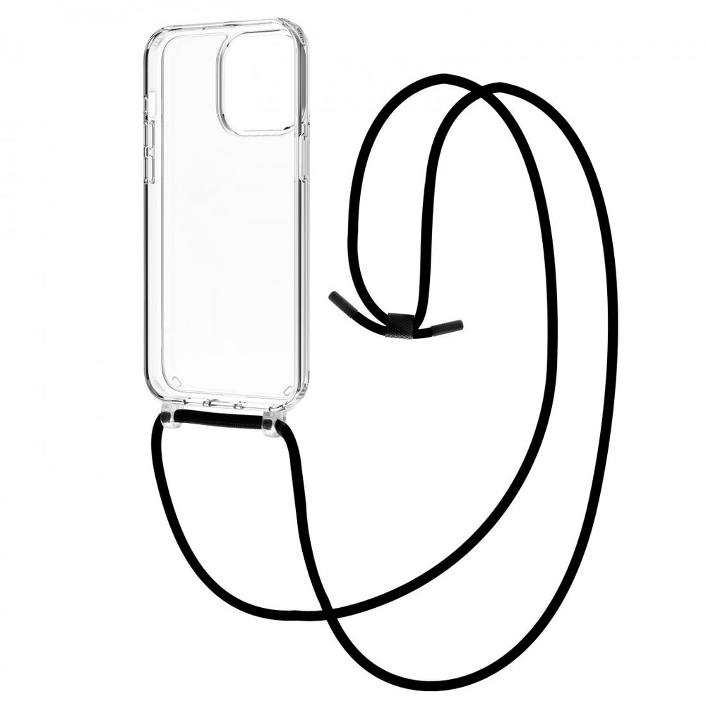 Funda Muvit recycletek para Apple iPhone 15 Pro Max transparente con colgante