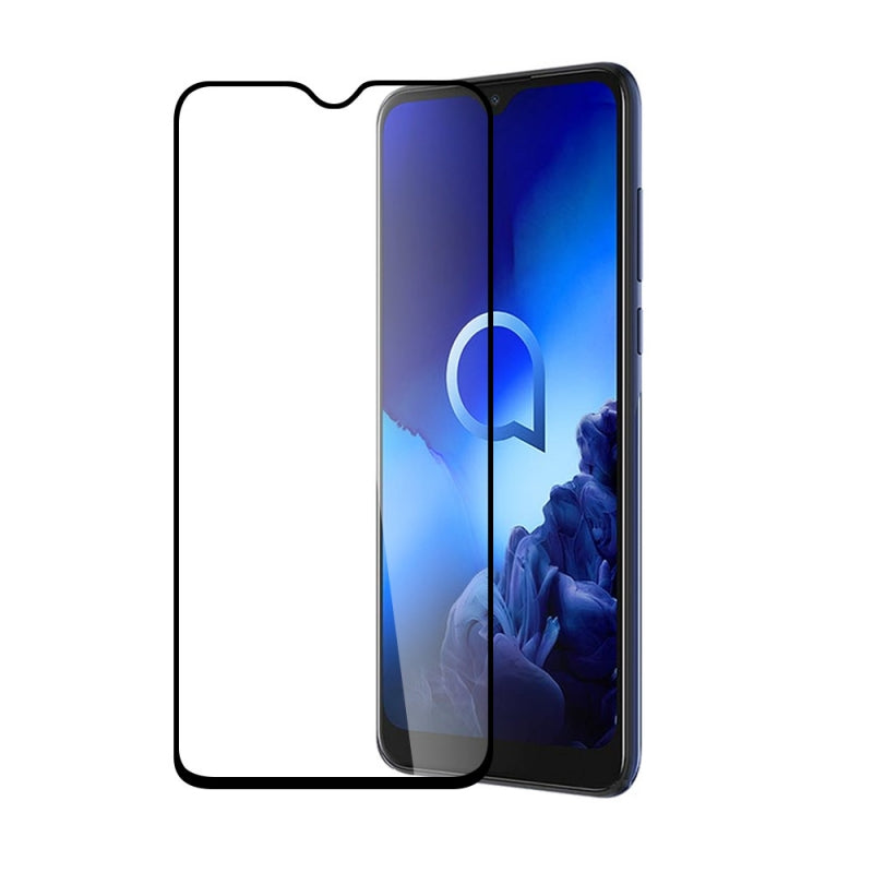 Pack Muvit Alcatel 1S 2020 Cristal Soft transparente+protector vidrio templado.