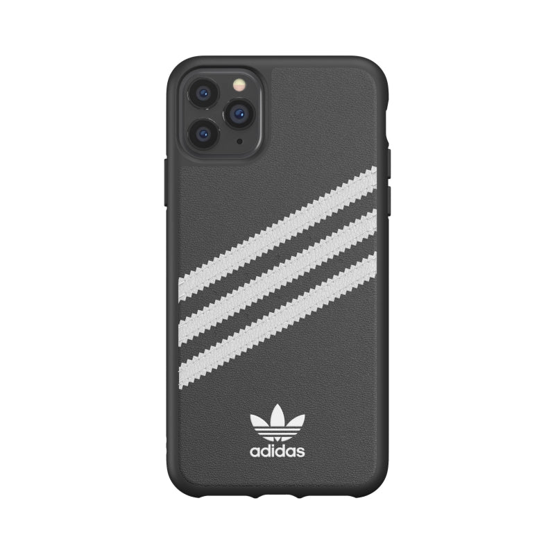 Funda Adidas 3 rayas Samba Apple iPhone 11 Pro Max negra/blanca (NUEVA)