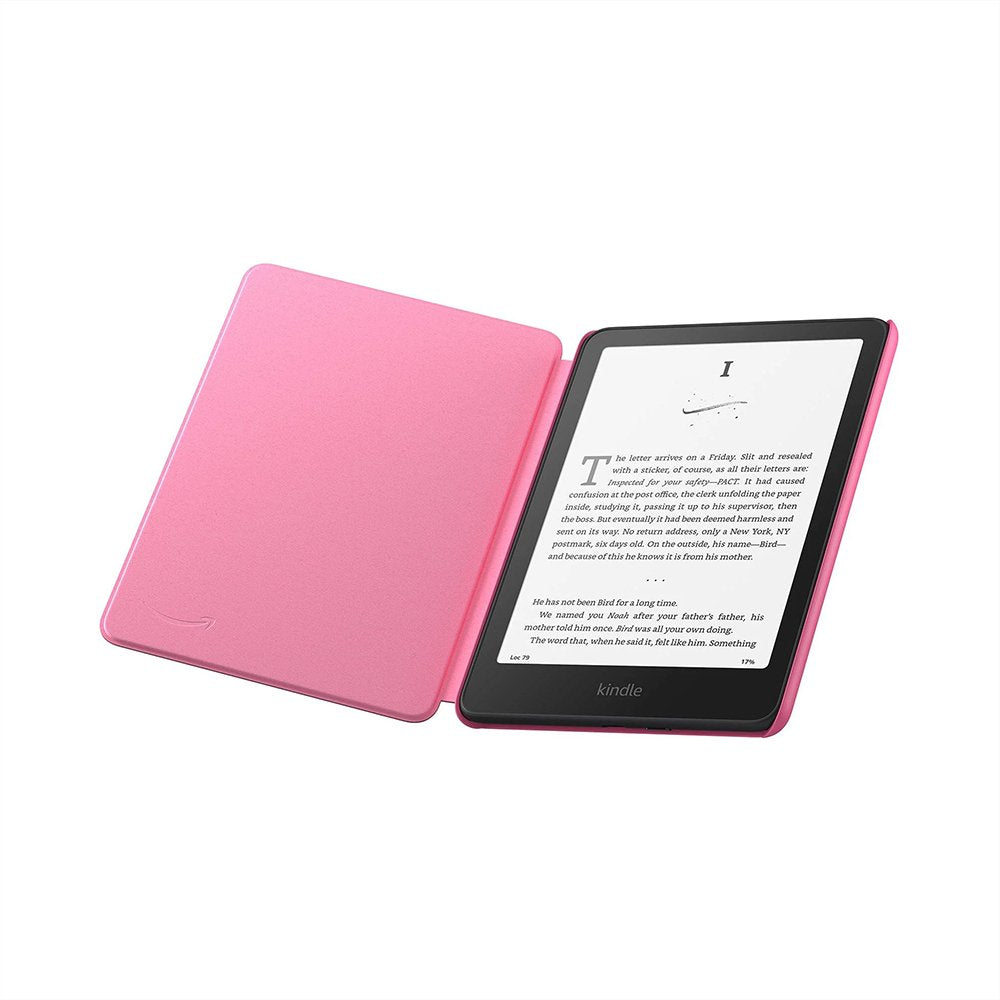 Funda para Kindle Paperwhite/Colorsoft tejido resistente al agua plegable rosa
