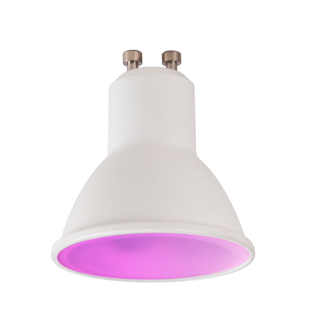 Bombilla inteligente muvit iO GU10/5.5W/400lm RGB+Blancos D50*H56 +portalámparas